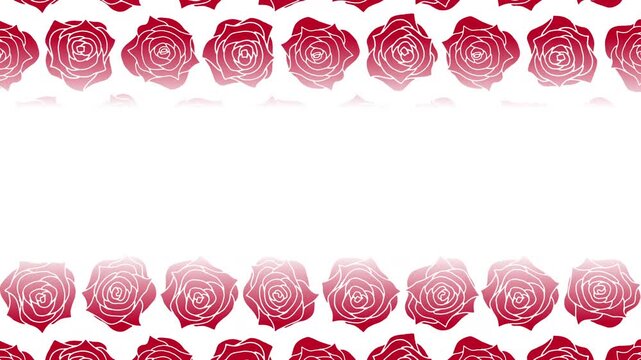 上品なバラの花のフレーム ループアニメーション背景