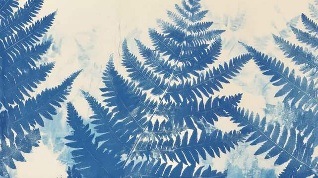 Creating botanical prints using ferns and sunlight in a nature crafting workshop