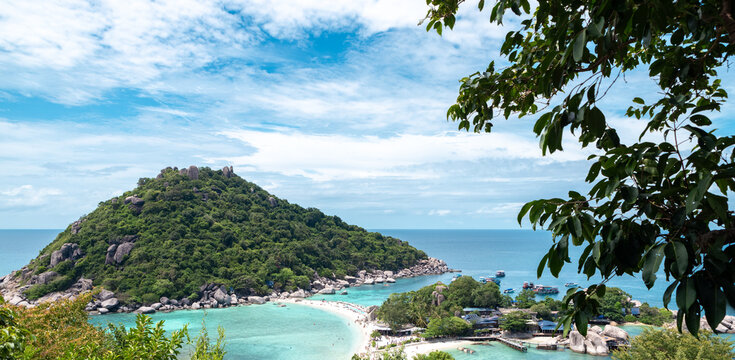 landscape view of koh nang yuan island thailand