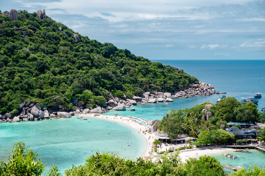 view of koh nang yuan island thailand