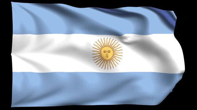 4K ARGENTINA FLAG