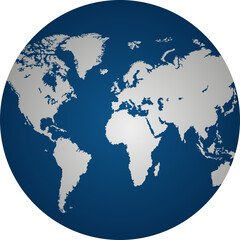 Naklejka premium earth globe planet clipart illustration
