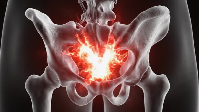 Hip Joint Osteoarthritis and Bone Friction 3D Visualization