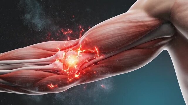 Tennis Elbow Lateral Epicondylitis Pain 3D Medical Animation