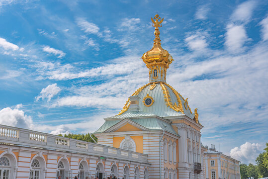 The museum is a special storeroom of the Grand Palace in Peterhof