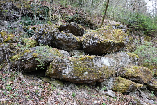 Breccias quarry in Styria, Austria.  Brekzien Steinbruch in der Steiermark, &Ouml;sterreich