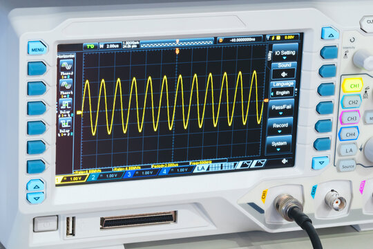 Digital control panel displays numerical values and settings. Screen shows step counts, position, and speed controls. Interface features buttons, dials