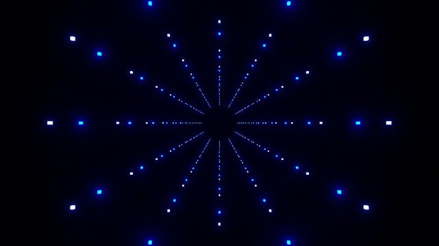 10 seconds futuristic space runway  rings going down runway tunnel animation screensaver visualizer  technology HD video 