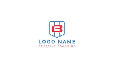 Professional letter b shield logo design concept with corporate, branding © logonestx