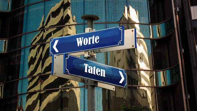Signposts the direct way to Actions versus Words
