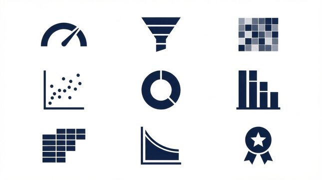 Visual Representation of Various Data Analytics Concepts Including Charts and Graphs Used in Analysis and Reporting in a Modern Context