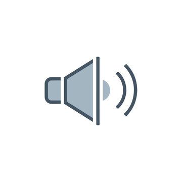 Speaker Icon with Sound Waves