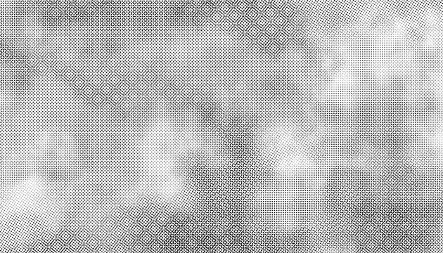 abstract halftone texture with black dots creating a retro comic style gradient for graphic background or overlay. Moire overlay effect