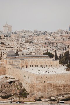 Al-Aqsa Mosque compound overlooking Jerusalem