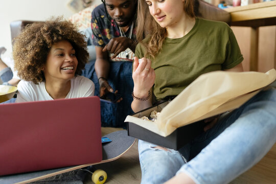 Friends Buying Beauty Products online