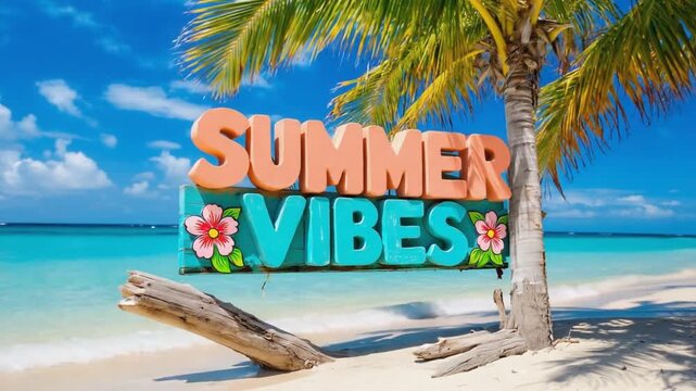 Summer vibes poster.