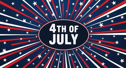 Fototapeta premium Patriotic 4th of july celebration honoring independence day memorial day veterans