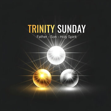 Celebrating trinity sunday with the depiction of the holy trinity