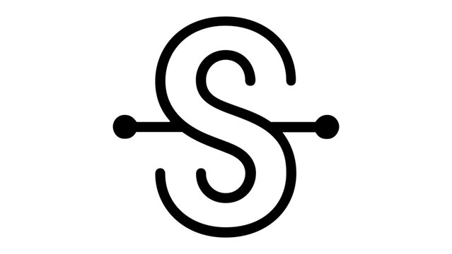 Segno Music Notation Vector Icon, Minimalist Black and White Musical Symbol for Sheet Music and Composition, Scalable Flat Illustration for Graphic Design, Education, and Digital Apps.