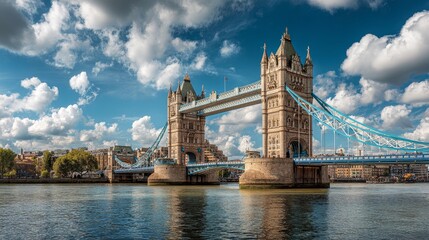Tower Bridge on a beautiful sunny day in London. © Fexri