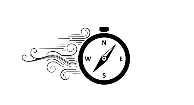 Compass Navigation Direction Indicator Tool.