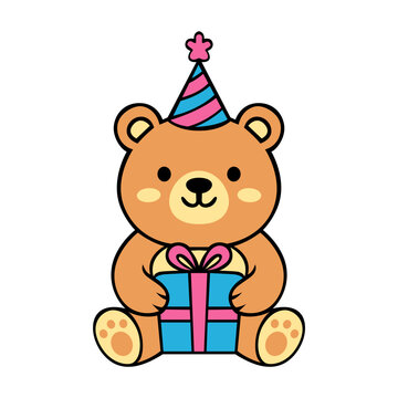 teddy bear with gift boxes