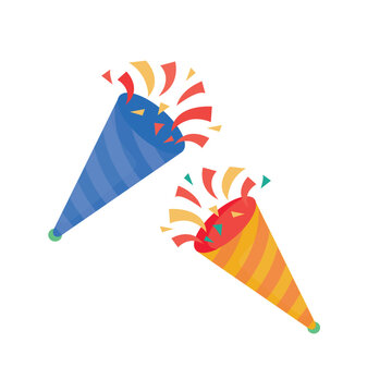 Birthday Trumpet Vector Illustration