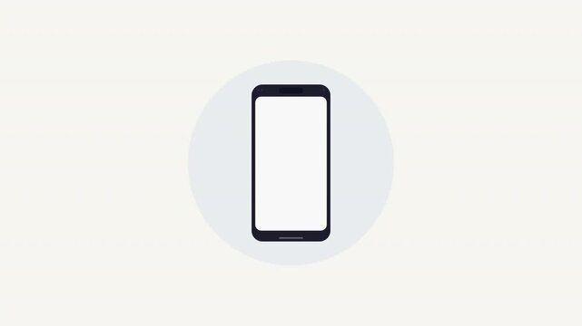 Secure SMS Code Verification Animation with Smartphone and Passcode Boxes