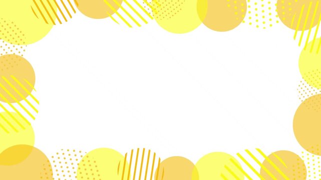 Cute polka dot colorful pop frame background