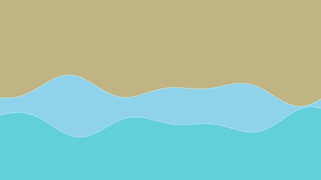101 Wave Line Light Blue 2Lines Normal B - Animated Background Loop