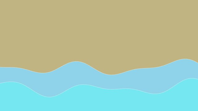 105 Wave Line Light Blue 2Lines Slow Up A - Animated Background Loop