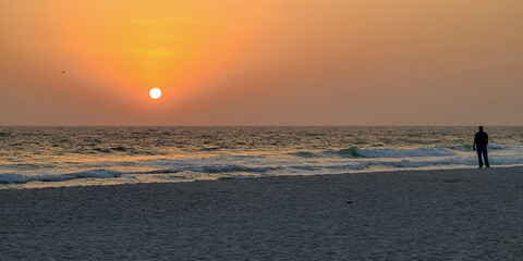 Fototapeta premium Sunset at Panama City Beach, Florida