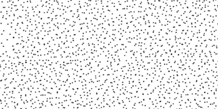 Seamless polka dot pattern. Vector pattern with black circles on white background.