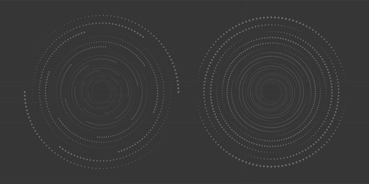 Twisted with white color lines as dynamic abstract vector background or logo or icon. abstract spiral circle dot spiral
