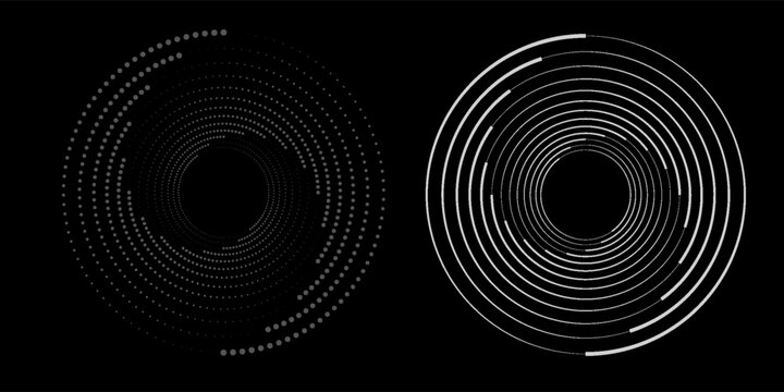 Set black halftone dots background. Modern halftone dots vector, Pop comic style gradient halftone circles set Vector isolated on white background dots pattern. dots circles