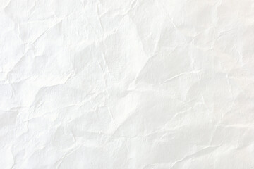 Fototapeta premium Grungy White Wrinkled Paper Sheet with Detailed Fold Lines