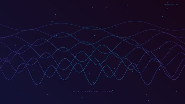 An intricate animation of AI Workflow Optimization illustrating the complex synergy of digital data streams evolving into synchronized harmonic frequencies for advanced computational efficiency.