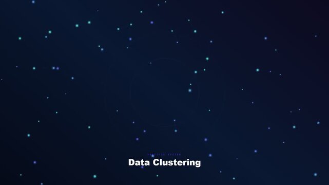 An intricate visualization of AI Workflow Optimization showcasing dynamic data clustering within a vast digital nebula of interconnected nodes and glowing neural network patterns