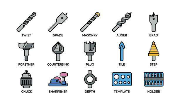 Various types of drill bits for versatile drilling applications