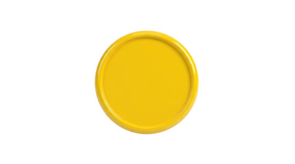 Naklejka premium Abstract Yellow Circle Shape Isolated White Background