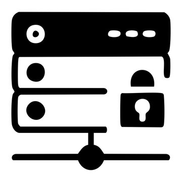 Secure Server Network Icon