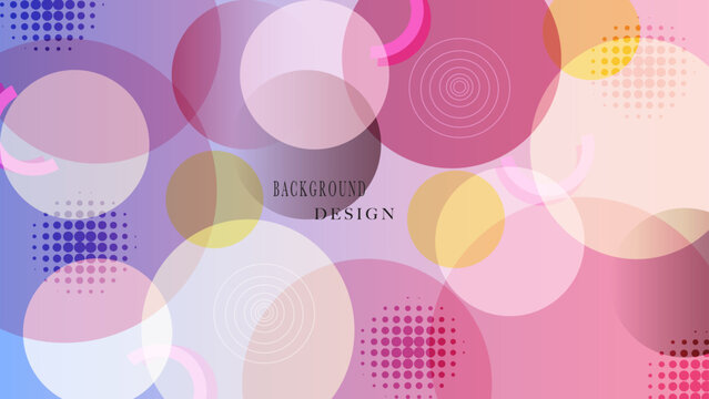 Colorful abstract design background with aesthetic and fluid style