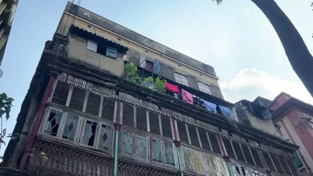 Unique British-era architecture in Kolkata, India; a historic colonial building reflecting the rich urban heritage and vintage charm of the former capital.