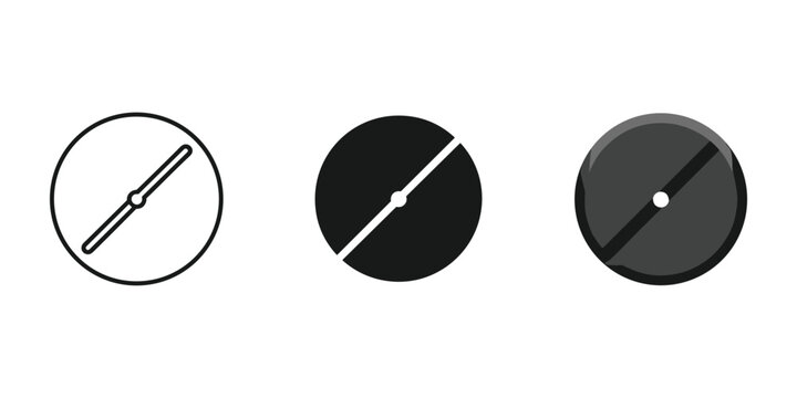 play pause button vector illustration, flat design