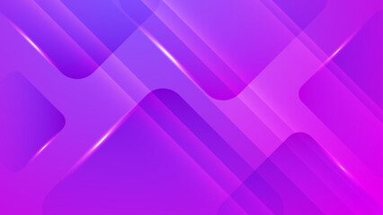 Vibrant purple neon geometric background with layered rounded shapes and bright lens flares for trendy digital art © Badr Warrior