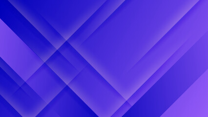 Obraz premium High tech blue and purple abstract background with intersecting diagonal lines and glowing glassmorphism effects for digital innovation