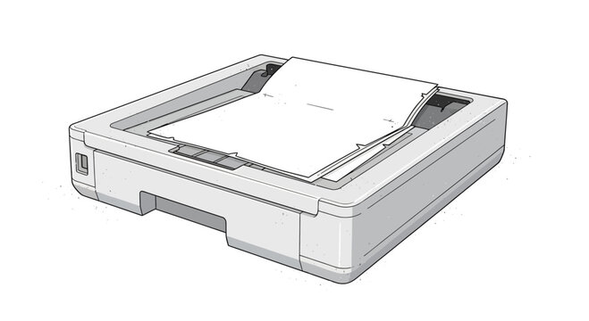 Scanner with Paper