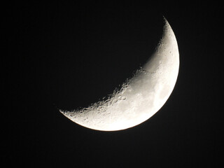 crescent moon in sky  © ralph