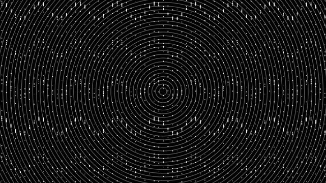 Dark wave pattern animation with circle shapes bouncing