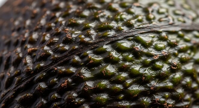 Closeup of a dark green textured surface with bumpy pattern